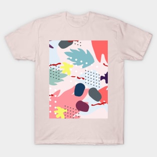 Pink abstract pattern T-Shirt